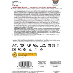 SanDisk Extreme microSDXC UHS-I A2 C3 U3 V30 + SD-Adapter 128 GB
