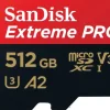 SanDisk Extreme Pro microSDXC UHS-I U3 V30 A2 512 GB+ SD-Adapter