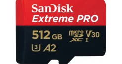 SanDisk Extreme Pro microSDXC UHS-I U3 V30 A2 512 GB+ SD-Adapter