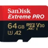 SanDisk Extreme Pro microSDXC UHS-I U3 V30 A2 64 GB + SD-Adapter