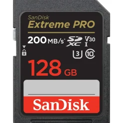 SanDisk Extreme Pro SDXC UHS-I U3 R200/W90 200MB/s 128 GB