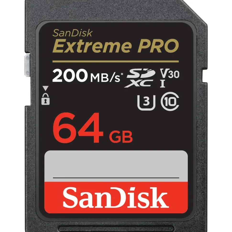 SanDisk Extreme Pro SDXC UHS-I U3 R200/W90 64 GB