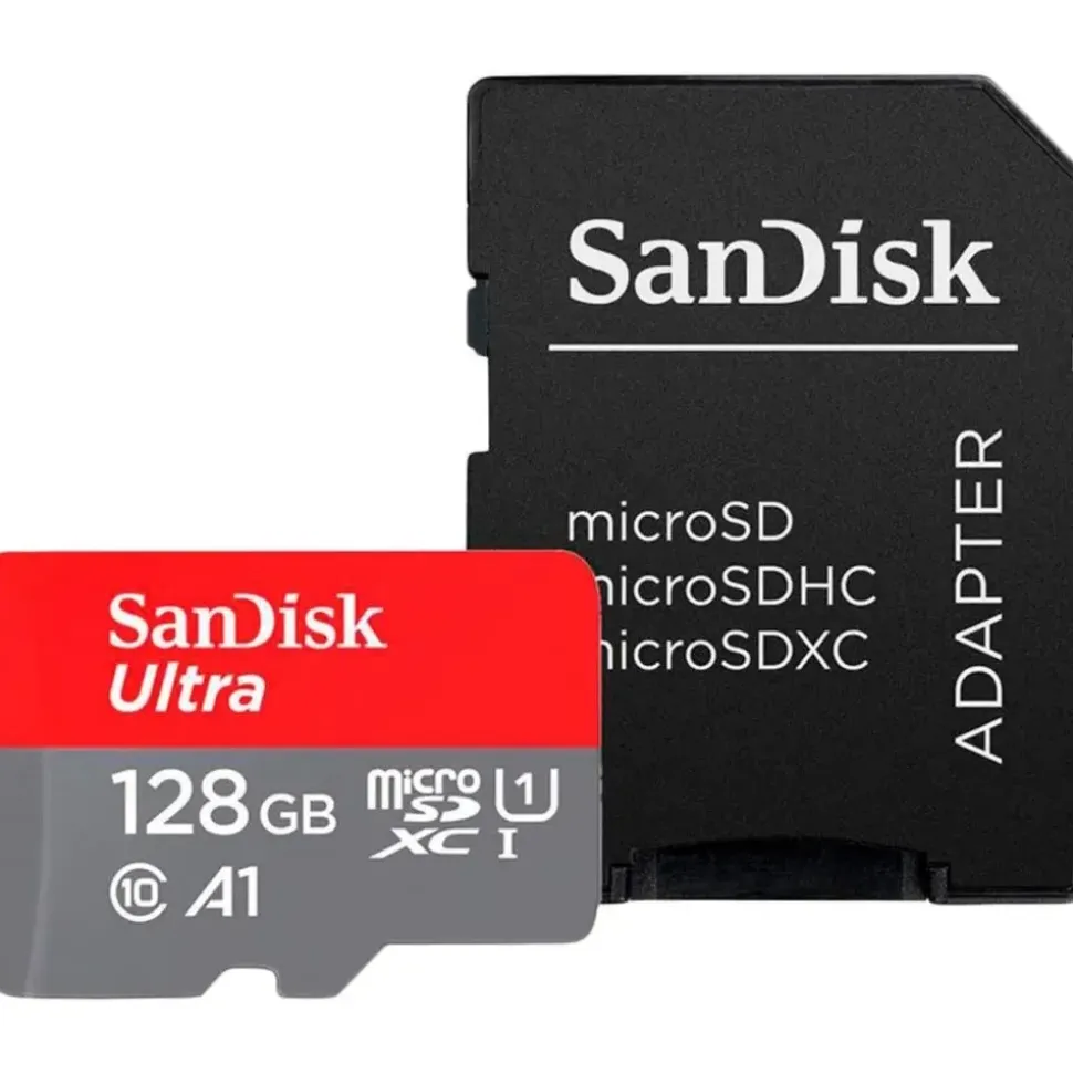 SanDisk Ultra microSD UHS-I U1 A1 140 MB/s + SD Adapter 128 GB
