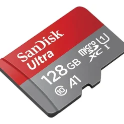 SanDisk Ultra microSD UHS-I U1 A1 140 MB/s + SD Adapter 128 GB