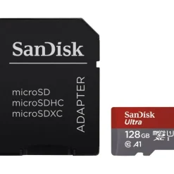 SanDisk Ultra microSD UHS-I U1 A1 140 MB/s + SD Adapter 128 GB