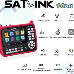 Satlink ST-5155 H.265 (10 Bit) DVB-S/S2/T/T2/C Combo Messgerät