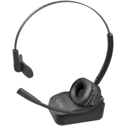 SBS Kabelloses Mono-Headset mit Ladestation Schwarz