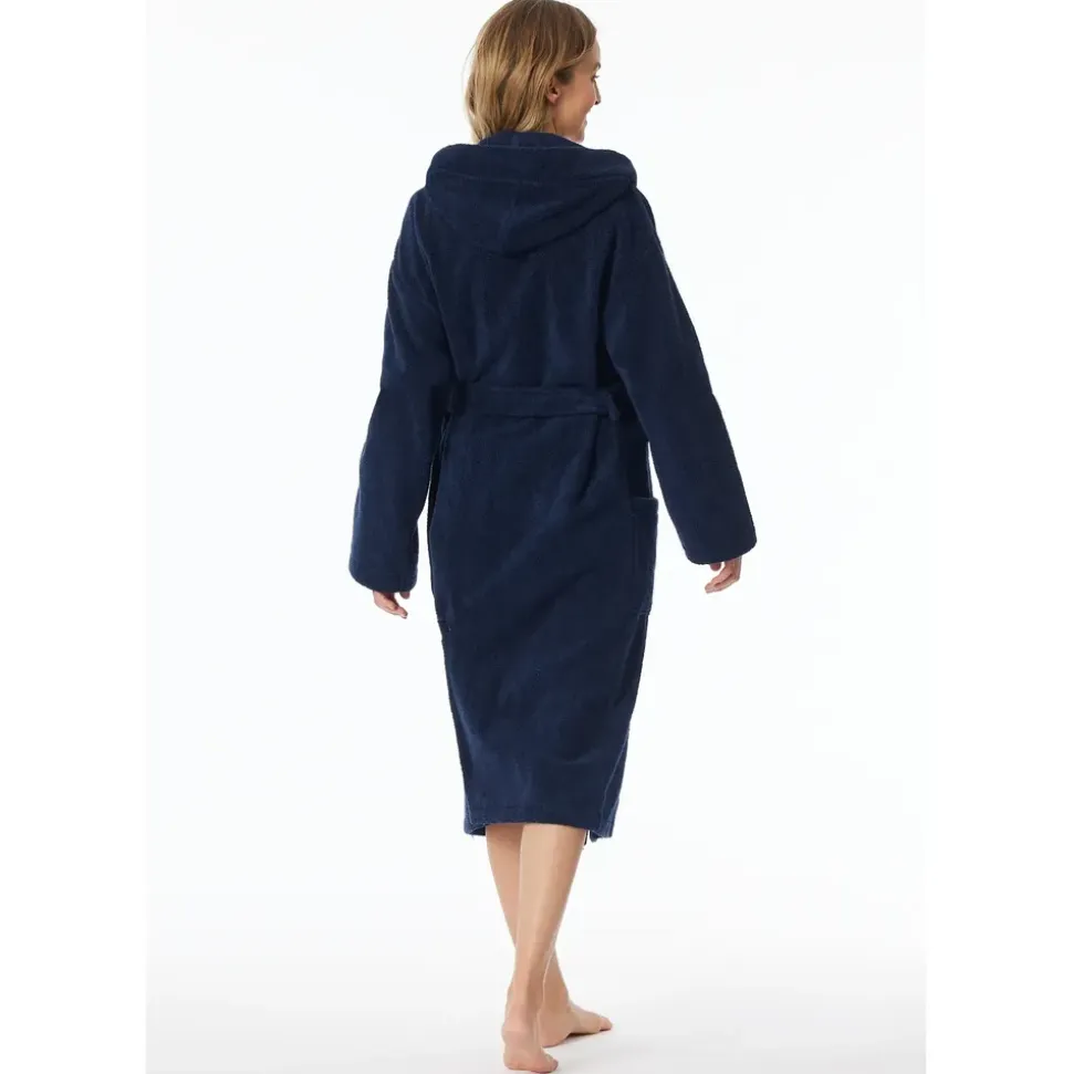 SCHIESSER Bademantel Essentials Blau S
