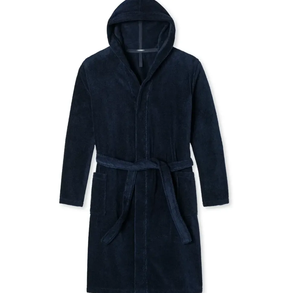 SCHIESSER Bademantel Essentials Blau S