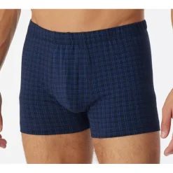 SCHIESSER Boxershorts kariert blau XL 2er Pack
