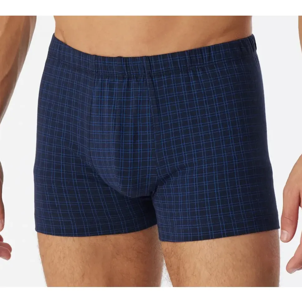 SCHIESSER Boxershorts kariert blau XL 2er Pack