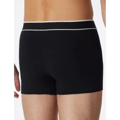 SCHIESSER Boxershorts unifarben schwarz/weiß XL 3er Pack