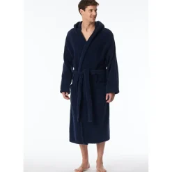 SCHIESSER Essentials Bademantel Blau L