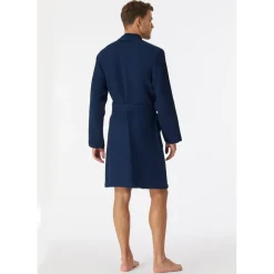 SCHIESSER Essentials Bademantel Blau M
