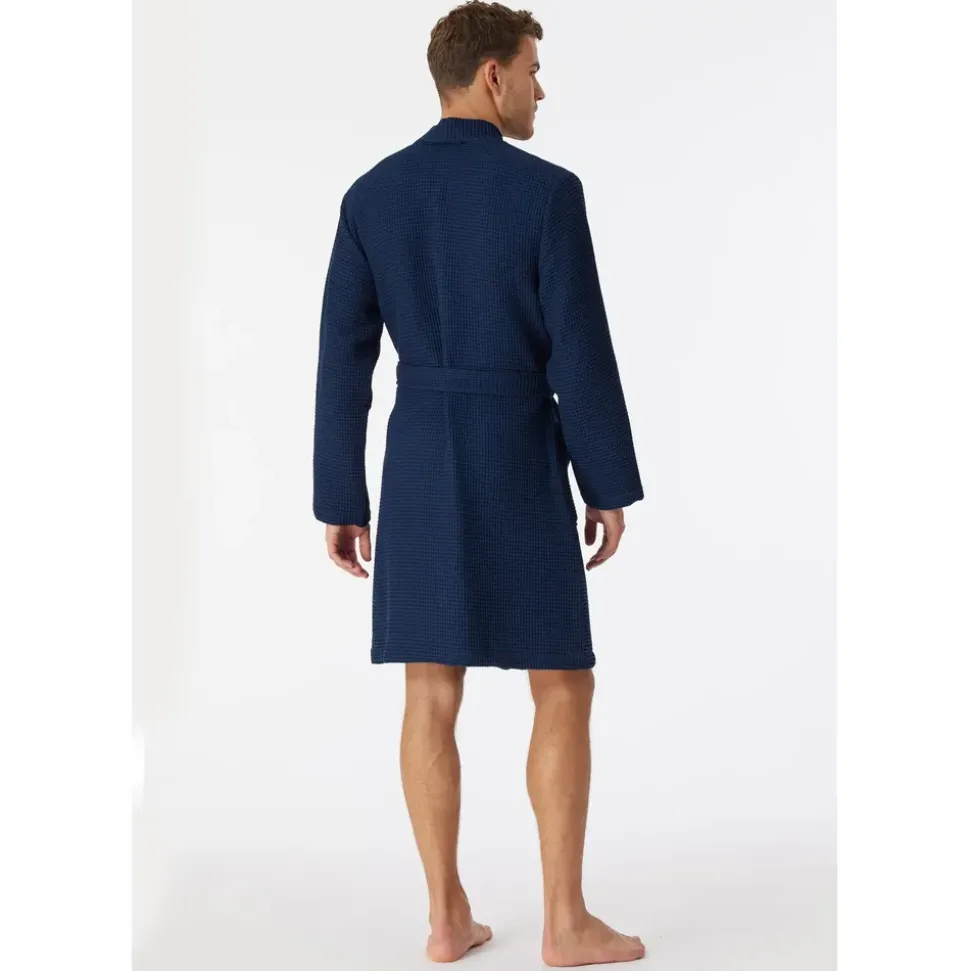 SCHIESSER Essentials Bademantel Blau M