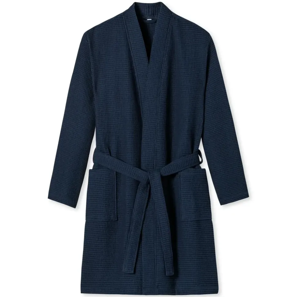 SCHIESSER Essentials Bademantel Blau M