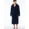 SCHIESSER Essentials Bademantel Blau M