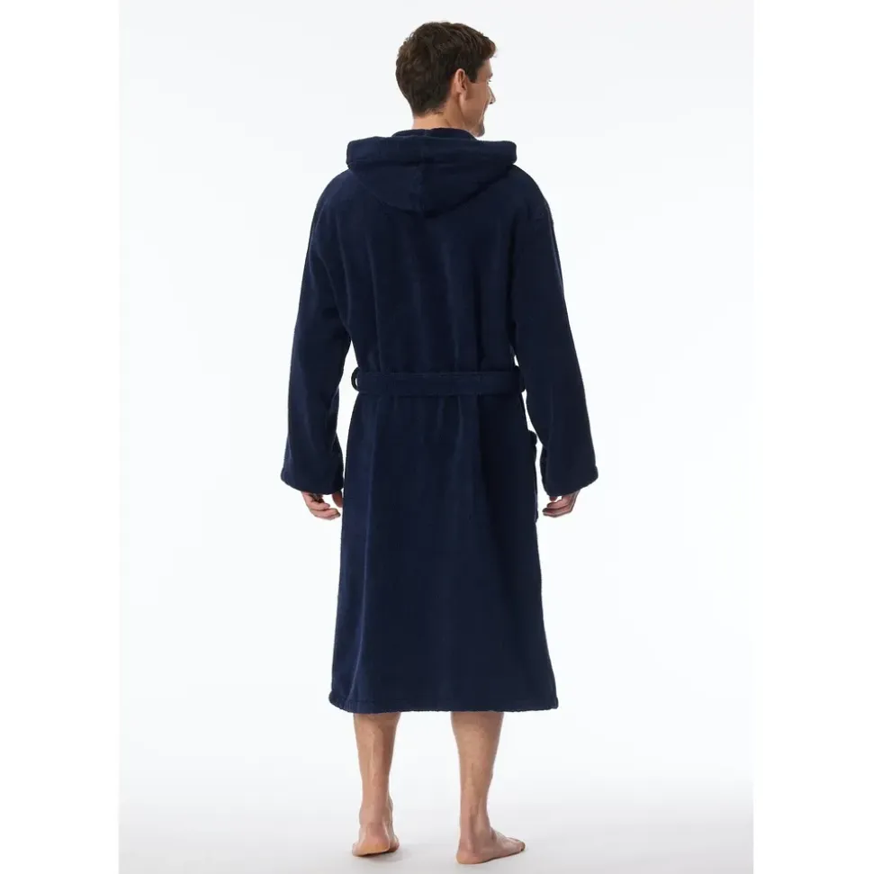 SCHIESSER Essentials Bademantel Blau M