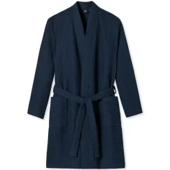 SCHIESSER Essentials Bademantel Blau L