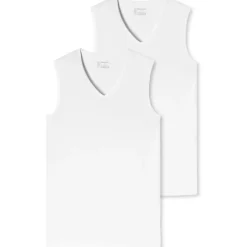 SCHIESSER Herren Tanktop 2er Pack - Serie "95/5", V-Ausschnitt, S-XXL,