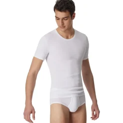 SCHIESSER Herren T-Shirt Weiß