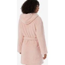 SCHIESSER Morgenmantel Teddy-Fleece Comfort-Fit rosa L