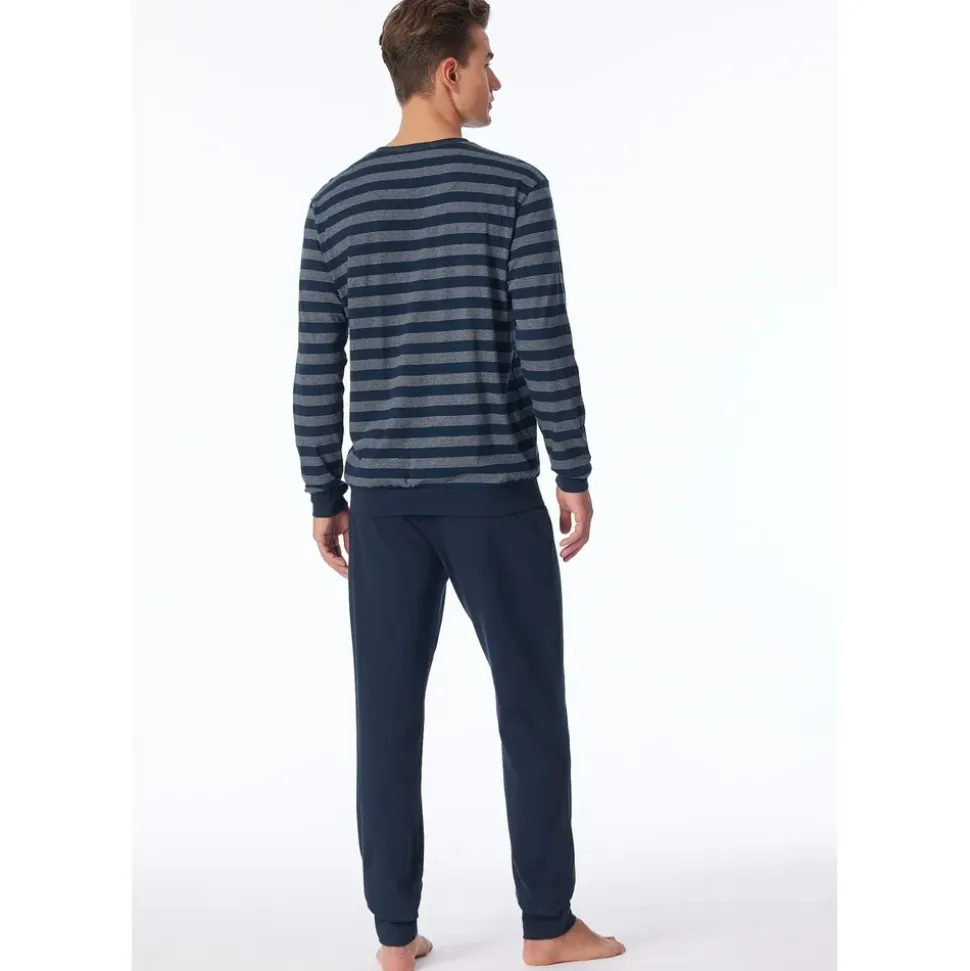 SCHIESSER Pyjama Basic Nachtblau 52