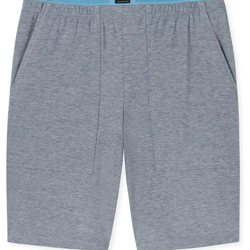 SCHIESSER Pyjama Selected Premium Jacquard Grau M (50)