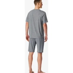 SCHIESSER Pyjama Selected Premium Jacquard Grau M (50)