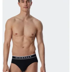 SCHIESSER Slip 5er Pack Schwarz / Weiß XL