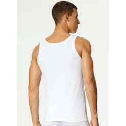 SCHIESSER UNCOVER by SCHIESSER Herren Unterhemden im Pack - Serie "Uncover", Rundhals Weiß 3XL