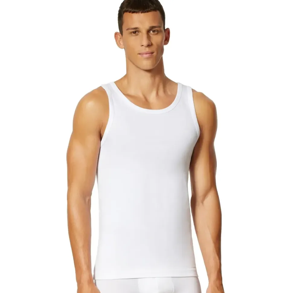 SCHIESSER UNCOVER BY SCHIESSER Unterhemd 4er Pack in schwarz / weiß), | Gr.: 3XL