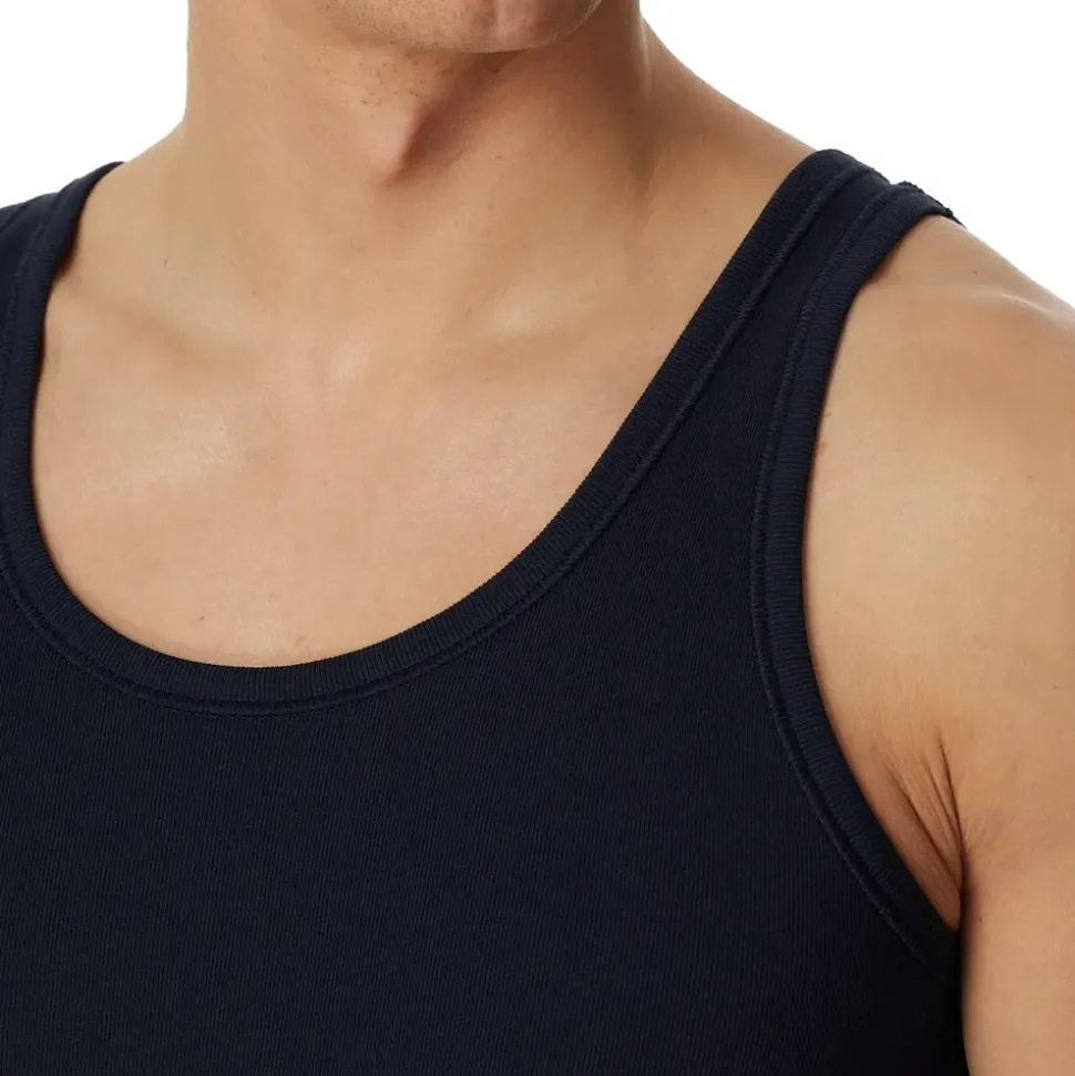 SCHIESSER Unterhemd SCHIESSER ESSENTIALS Herren, Gr. 52/54 - dunkelblau