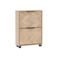 Schildmeyer Piazza 59,8 x 85,7 x 19,5 cm Eiche hell / schwarz matt