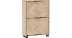 Schildmeyer Piazza 59,8 x 85,7 x 19,5 cm Eiche hell / schwarz matt