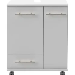 Schildmeyer Waschbeckenunterschrank 50 x 63,5 x 32,5 cm Weiß