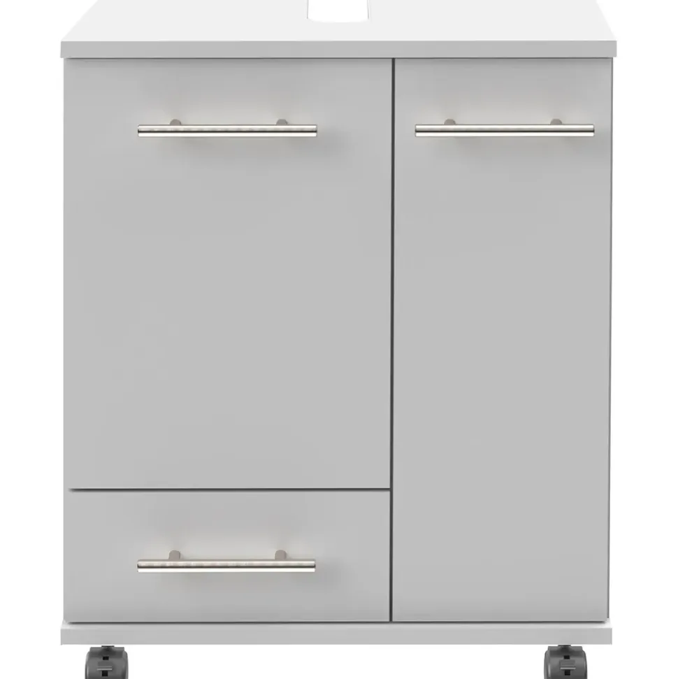 Schildmeyer Waschbeckenunterschrank 50 x 63,5 x 32,5 cm Weiß