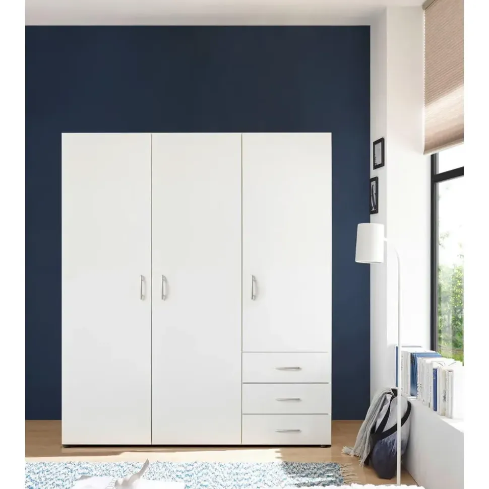 SchlafKONTOR Harry 150 x 176 x 51 cm weiß