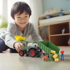 Schleich Farm World Traktor mit Anhänger 42608