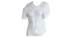 SCHÖLLER Merkur Doppelripp Jacke 1/2 Arm 3er Pack - 8 (XXL) | Weiss (SC-0060)