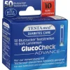 Sebamed TESTAmed GlucoCheck Advance 50Teststreif m.10Lanz. 1 p