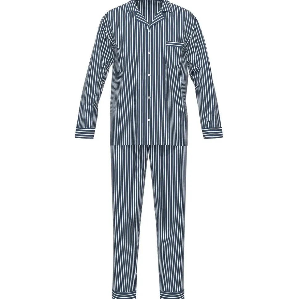 Seidensticker Pyjama bunt Dunkelblau 58