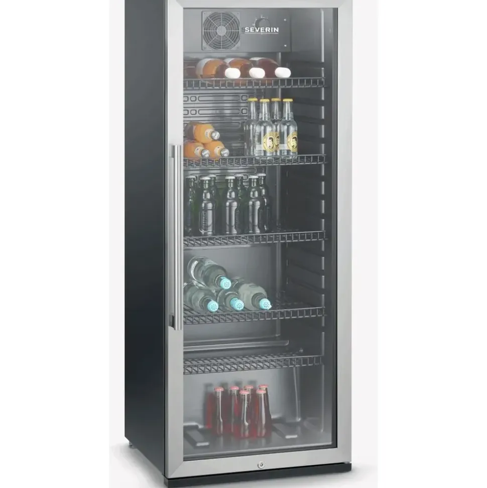 Severin FKS 8841 Getränkekühlschrank (237 l, 1410 mm hoch, Schwarz)