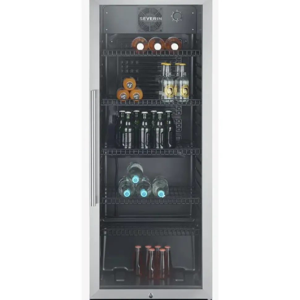 Severin FKS 8841 Getränkekühlschrank (237 l, 1410 mm hoch, Schwarz)