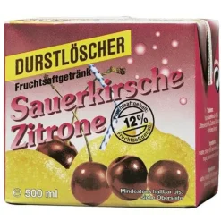 Säfte-Sirup Durstlöscher Kirsch Zitrone Fruchtsaftgetränk 500ml 12er Pack
