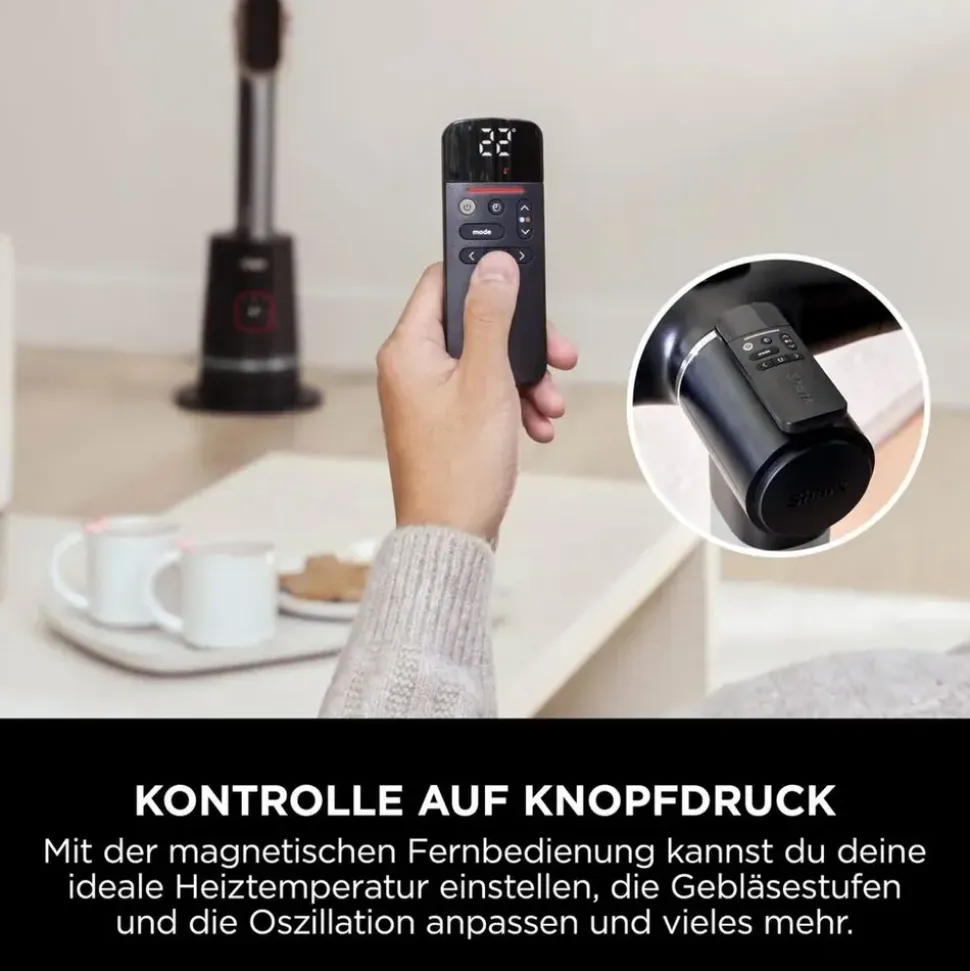 Shark TurboBlade Cool+Heat 2-in-1 TH200EU Schwarz