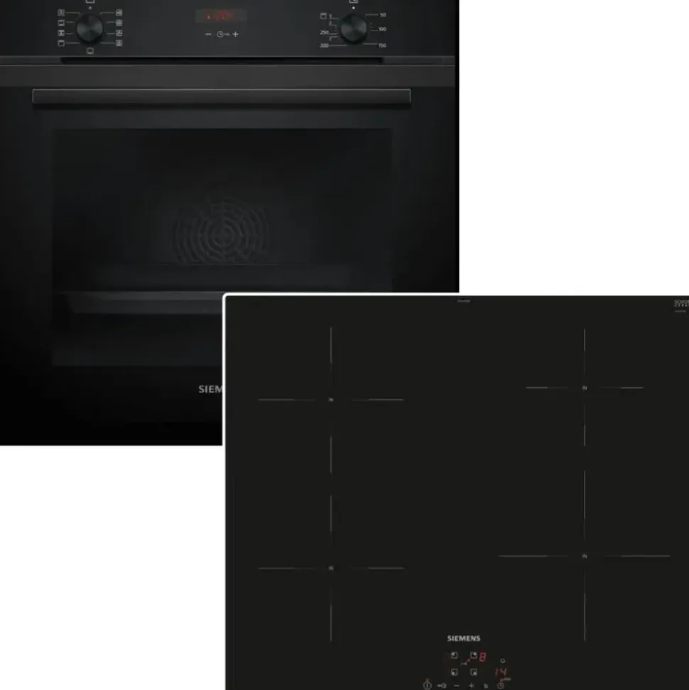 Siemens Backofenset Teleskopauszug 3D Heissluft EcoClean Induktion PowerBoost