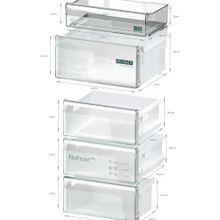 Siemens iQ300 KG39N2XAG Kühl-Gefrierkombination (363 l, 2030 mm hoch, Dark Inox)