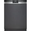 Siemens iQ300 SN53HS03TE Einbau-Geschirrspüler (teilintegrierbar, 598 mm breit, Edelstahl)