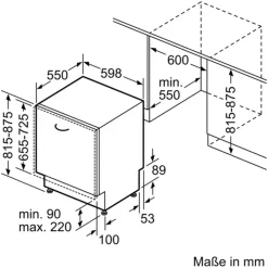 Siemens iQ700 SN87TX00CE Einbau-Geschirrspüler (vollintegrierbar, 598 mm breit)